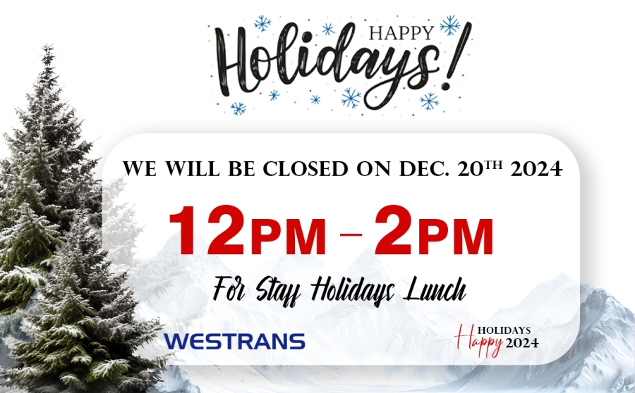 Holiday Lunch Hours