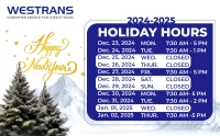 Happy Holidays from Westrans